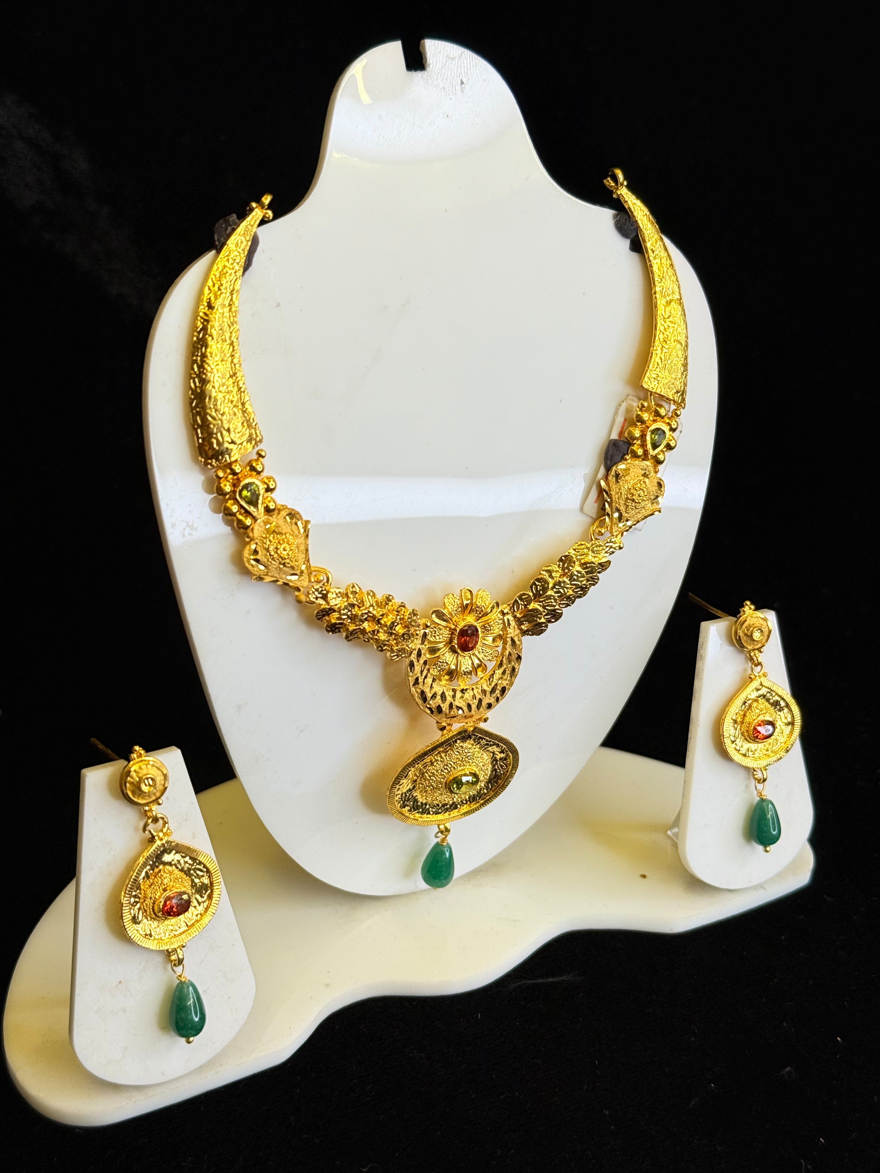 one gram  jewellery necklace set