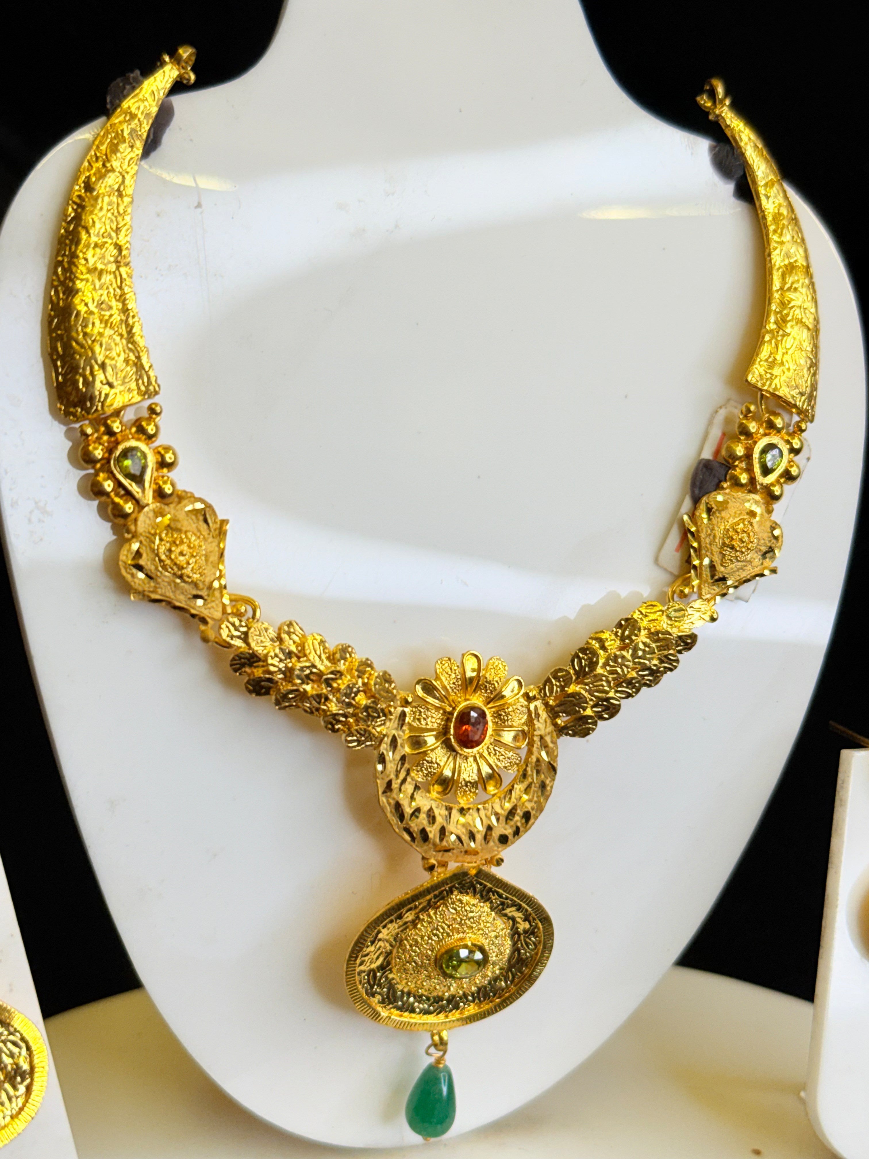 one gram  jewellery necklace set