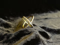 Diamond work gold ring