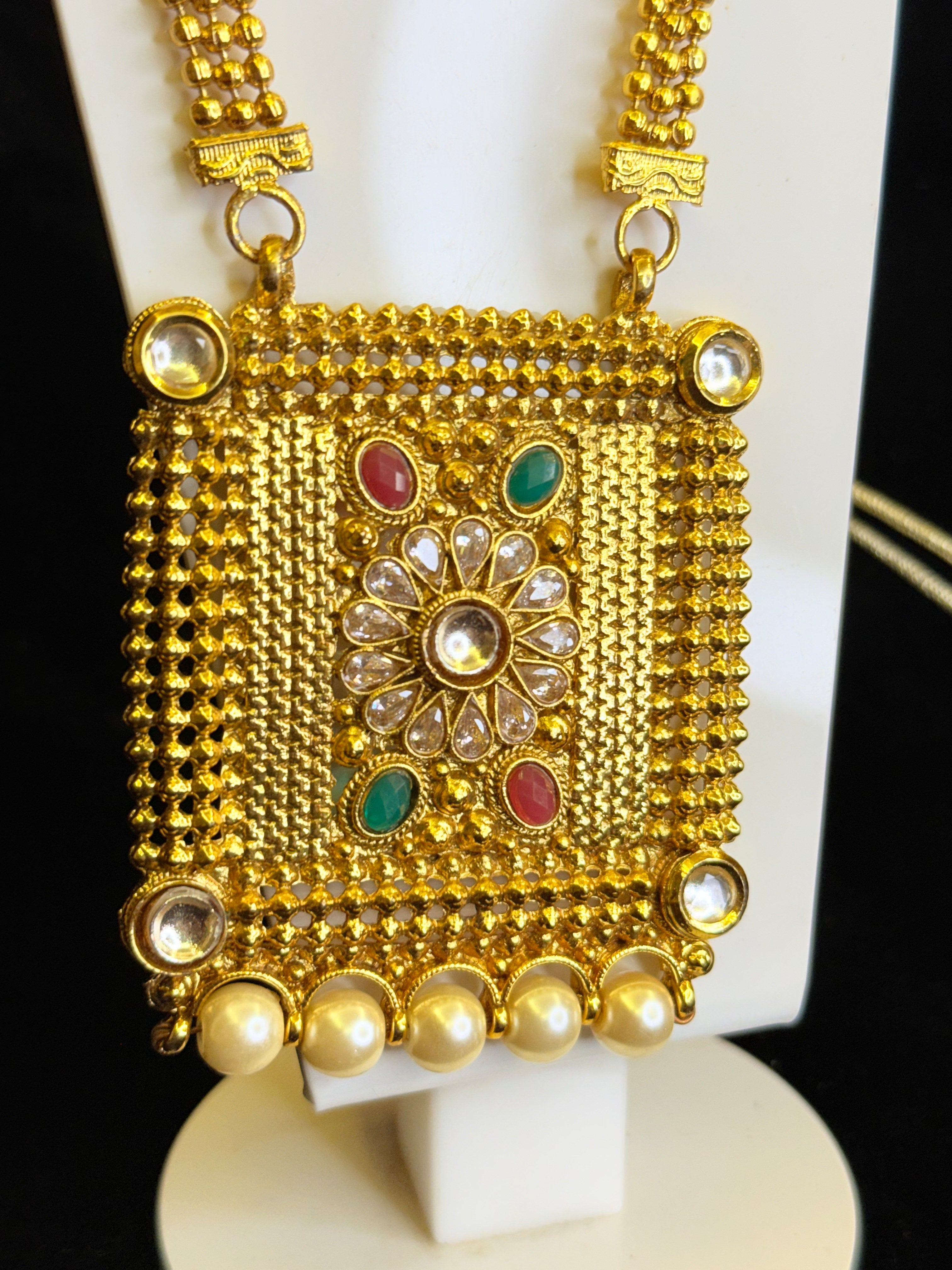 Exquisite Diamond Work Necklace